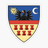 Transilvanya Arması Çıkartması 19CM Etiket Yapıştırma