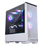 Phanteks Eclipse P360 Air Temperli Cam, Mesh Ön Panel, DRGB, Mid Tower Gaming Oyuncu Bilgisayar Kasası - Buzul Beyazı