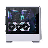 Phanteks Eclipse P360 Air Temperli Cam, Mesh Ön Panel, DRGB, Mid Tower Gaming Oyuncu Bilgisayar Kasası - Buzul Beyazı