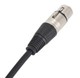 Mikrofon Kablosu 5 Metre - Xlr Erkek Xlr Dişi SİYAH RENK