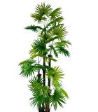 Yapay Ağaç Yelpaze Palmiye 4Katlı Fanpalm 32 Yaprak 170*65cm