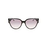 KL 6068S 005 55 Kadın Cat Eye Kristal Siyah Kemik Güneş Gözlüğü