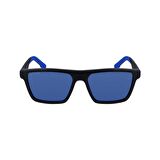 Lacoste L998S 003 55 Unisex Aynalı Dikdörtgen Siyah Kemik Güneş Gözlüğü