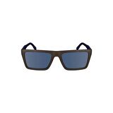 Lacoste L 6009S 210 56 Erkek Mat Kahverengi Kare Kemik Güneş Gözlüğü