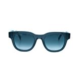Lacoste L 6023S 035 49 Erkek Oval Füme Şeffaf Kemik Güneş Gözlüğü