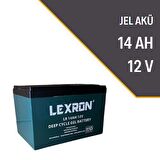 LEXRON 14AH-12V Jel Akü Elektrikli Araç Aküsü