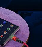Essager 2.1A Led Işıklı 1Metre Mikro Usb Kablo