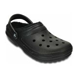 Crocs Classic Lined Clog Unisex Siyah İçi Yünlü Günlük Terlik 203591-060