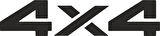 4 x 4 Off Road Araba Sticker Etiket Yapıştırma 30 Cm 2 Adet