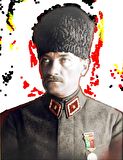 Atatürk Araba Sticker Yapıştırması 18cm ve 7Cm 2 Adet md1