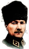 Atatürk Araba Sticker Yapıştırması 18cm ve 7Cm 2 Adet md2