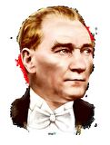Atatürk Araba Sticker Yapıştırması 18cm ve 7Cm 2 Adet md4