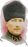 Atatürk Araba Sticker Yapıştırması 18cm ve 7Cm 2 Adet md7