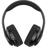 Maxron P68 8D Surroundbass Kafa Üstü Bluetooth Stereo Kulaklık+Micro Sd Kart Yuvası Siyah