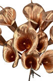Yapay Çiçek Bronz Renk Gala Eva Malzeme Cala Flower 8li Demet