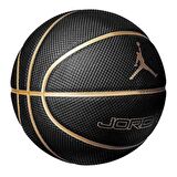 JORDAN LEGACY 2.0 8P DEFLATED BLACK/BLACK/BLACK/METALLIC GOL Basketbol Topu 7 Numara