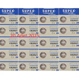 20 Adet Supex Extra Long Battery Cr2025 3v Blister Lityum Pil