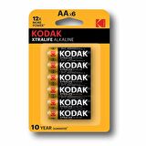 Kodak Xtralife Alkaline Pil AA 4+2