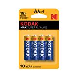 Kodak Max 4 Adet Alkalin Kalem Pil-AA