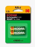 KODAK 2600 Mah Şarjlı 2'li KALEM Pil