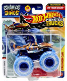Hot Wheels Monster Trucks 1:64 Arabalar SHARKS vs DINOS HW TIGER SHARK FYJ44-JCD90