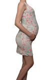 LuvmaBelly  Maternity 5511 Çiçekli Lohusa Emzirme 