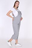 Luvmabelly MYRA6100 - Gri Hamile Salopet