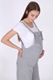 Luvmabelly MYRA6100 - Gri Hamile Salopet