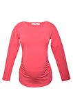 LuvmaBelly 2301-2309 Pamuklu Uzun Kollu Hamile T-S