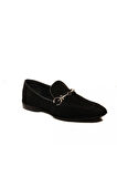 Cesare Paciotti 51341CA Siyah Süet Deri Loafer Erkek Ayakkabı