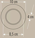 Cata 5 Adet Cata Ct 5258 Siyah Kasa Zepra LED Spot 6W 3 Renkli