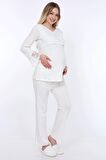 Luvmabelly MYRA9510 - Dantelli Düğmeli Flaplı Hami
