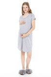 Luvmabelly MYRA9580 Yandan Çıt Çıtlı Hamile Geceli
