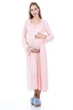 Luvmabelly MYRA9622 Dantelli Düğmeli Hamile Geceli