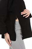 Luvmabelly MYRA4280 Fermuarlı Hamile Sweatshirt -S