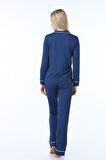 Luvmabelly MYRA9551 Düğmeli Biyeli Hamile Pijama T