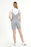 Luvmabelly MYRA6200 - Gri Hamile Şort Salopet