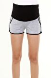 Luvmabelly MYRA8521 - Gri Hamile Spor Şortu
