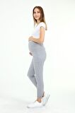 Luvmabelly MYRA8091 - Gri Hamile Jogger Eşofman