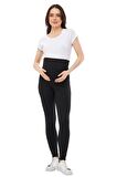 Luvmabelly MYRA8140 Toparlayıcı Fitilli Mevsimlik Beli Ayarlanabilir Hamile Tayt