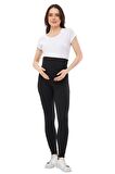 Luvmabelly MYRA8140 Toparlayıcı Fitilli Mevsimlik Beli Ayarlanabilir Hamile Tayt