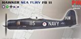 Hawker Sea Fury FB11 Pm Model Avcı Uçağı Demonte Plastik Maketi