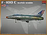 North American F-100 C Super Sabre Pm Model Avcı-Bombardıman Uçağı Demonte Plastik Maketi