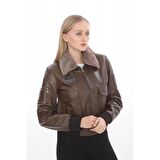 CAT3B (KOYU KAHVE) DERI Kadın PILOT MONTU