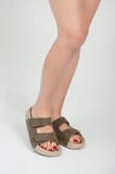 QRAMED Orthopedix Çift Bantlı Cırtlı Unisex Spor Terlik QR25101