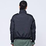 SYK88S Yakalı Pilot Montu Kumas Siyah