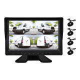 JAMESON JSD-904-9''-IPS 1024x600px-AHD KAMERA-4 KANAL-4 KAMERALI KAYITLI MONİTOR SETİ