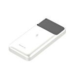 SWORD 10.000mAh Kablosuz Powerbank 22.5W PD&QC Hızlı Şarj Type-C+USB+Wireless Beyaz SW-WQ11
