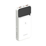 SWORD 10.000mAh Kablosuz Powerbank 22.5W PD&QC Hızlı Şarj Type-C+USB+Wireless Beyaz SW-WQ11