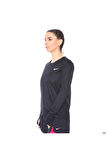 Miler Top Ls Kadın Siyah Koşu Uzun Kollu Tişört Aj8128-010